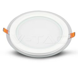 V-TAC VT-6277 6W LED Панел Стъклено Тяло Кръгъл Модул Неутрално Бяла Светлина