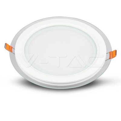 V-TAC VT-6277 6W LED Панел Стъклено Тяло Кръгъл Модул Неутрално Бяла Светлина