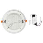 V-TAC VT-6281 18W LED Панел Стъклено Тяло Кръгъл Модул Неутрално Бяла Светлина