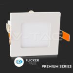 V-TAC VT-4864 6W LED Premium Панел Квадрат Неутрално Бяла Светлина