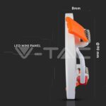 V-TAC VT-4931 8W LED Slim Панел Кръг Топло Бяла Светлина