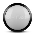 V-TAC VT-4981 12W LED Кръгло Тяло Външен Монтаж Сензор черно Тяло Топло Бяла Светлина