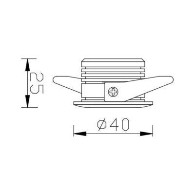 Vito 5720080 EVA-2 6500K IP20 3W 220V