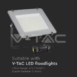 V-TAC VT-5977 Влагозащитен конектор Черен 5-9мм IP68