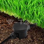 V-TAC VT-5987 Влагозащитена Кутия Черна 3х5-9мм IP66