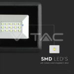 V-TAC VT-5989 10W LED Прожектор E-Series Черно Тяло Червен IP65