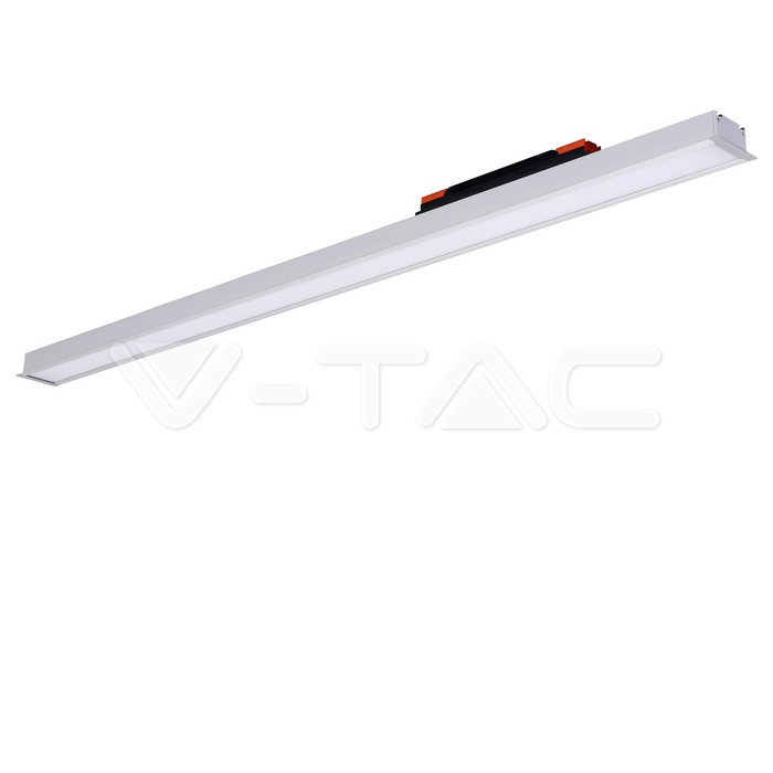 V-TAC VT-603 LED Линейно   SAMSUNG Чип 40W за Вграждане Сиво Тяло 6400K