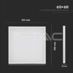V-TAC VT-638021 36W LED Панел Външен Монтаж 600x600 6400k 6бр./СЕТ