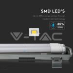 V-TAC VT-6399 LED Водозащитено тяло PC/PC 2x1200мм 36W Бяла Светлина