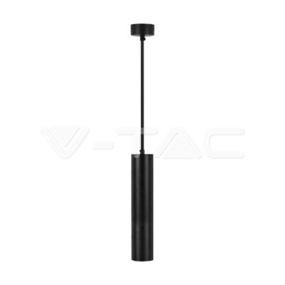 V-TAC VT-6686 1xGU10 Корпус Пендел Черен D:60x300мм