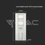 V-TAC VT-6756 33W LED Улична Лампа Соларна 6400К