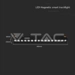 V-TAC VT-6884 14W LED Магнитно Релсово SMART Тяло Черно 3 в 1