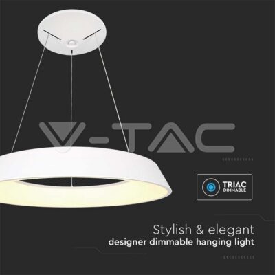 V-TAC VT-6904 LED Осветител 48W Висящ Димиращ Бял 4000K