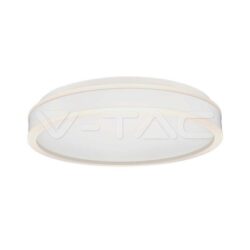 V-TAC VT-6909 LED Осветител 38W Кръг за Таван Бяла Рамка 4000K