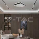 V-TAC VT-6914 LED Осветител 38W Плафон 4000K Квадрат Черна Рамка