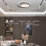 V-TAC VT-6920 LED Осветител 38W Плафон 4000K Черен Двоен Кръг