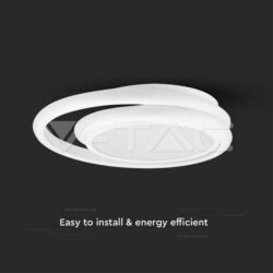 V-TAC VT-6921 LED Осветител 38W Плафон 4000K Бял Двоен Кръг