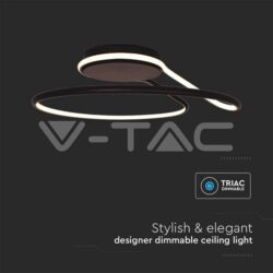 V-TAC VT-6923 LED Осветител 54W Димиращ Черен 4000K Кръг