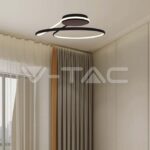 V-TAC VT-6923 LED Осветител 54W Димиращ Черен 4000K Кръг