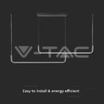 V-TAC VT-6941 LED Осветител 24W 4000K Черен Кръг