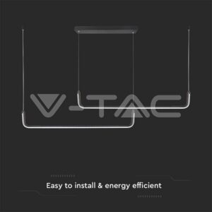 V-TAC VT-6941 LED Осветител 24W 4000K Черен Кръг