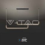 V-TAC VT-6941 LED Осветител 24W 4000K Черен Кръг