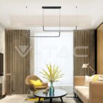 V-TAC VT-6941 LED Осветител 24W 4000K Черен Кръг