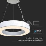 V-TAC VT-6958 LED Осветител 50W Висящ Димиращ 4000K Бял
