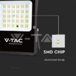 V-TAC VT-6970 20W LED Соларен Прожектор 6400К