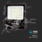 V-TAC VT-6970 20W LED Соларен Прожектор 6400К