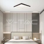 V-TAC VT-6992 LED Осветител 24W Квадрат за Таван Черна Рамка 4000K Димиращ