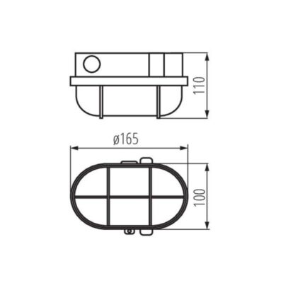 Kanlux 70522 Канално осветително тяло MILO E27 220V