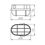 Kanlux 70524 Канално осветително тяло HERMI E27 220V IP54