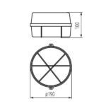 Kanlux 70525 Канално осветително тяло INES E27 220V