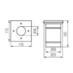 Kanlux 7173 Oprawa najazdowa BERG DL GU10 220V