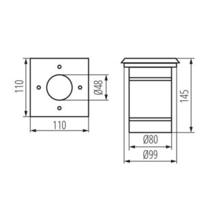 Kanlux 7173 Oprawa najazdowa BERG DL GU10 220V