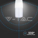 V-TAC VT-7173 LED Крушка 9W T37 Пластик Топло Бяла Светлина