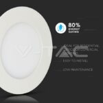 V-TAC VT-719 18W LED Панел Premium SAMSUNG Чип Кръг 4000K