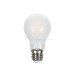 V-TAC VT-71811 LED Крушка 7W Filament E27 A60 A++ Кръст Матирано Покритие Топло Бяла Светлина