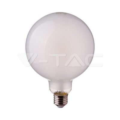 V-TAC VT-7187 LED Крушка 7W Filament E27 G95 Матирано Покритие Топло Бяла Светлина