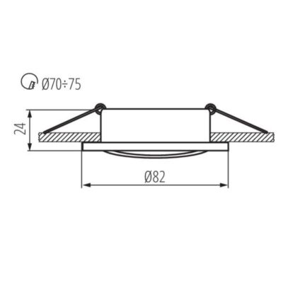 Kanlux 7360 OPRAWA PUNKTOWA RADAN Gx5.3 12V IP20