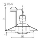 Kanlux 7370 OPRAWA PUNKTOWA TESON GU10 220V IP20