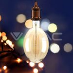 V-TAC VT-7464 LED Крушка 8W Прав Filament Е27 BF180 Димираща 2000K