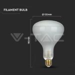 V-TAC VT-7468 LED Крушка 8W Filament E27 R125 Димираща 6500K