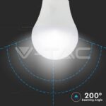 V-TAC VT-7479 LED Крушка 10W E27 A60 Пластик 2700K