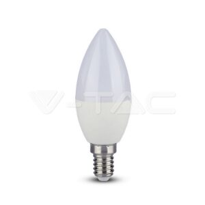 V-TAC VT-7496 LED Крушка 5.5W E14 C37 Кендъл 6400K CRI 95+