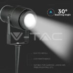 V-TAC VT-7546 12W Градинска Лампа Тип Колче Черно Тяло Зелено