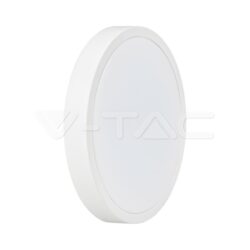 V-TAC VT-7616 18W LED Плафон Кръг Бяла Рамка 4000К IP44