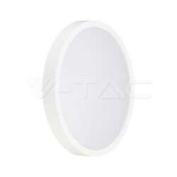 V-TAC VT-76161 18W LED Плафон Кръг Бяла Рамка 4000К IP44