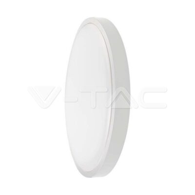 V-TAC VT-7620 24W LED Плафон Кръг Бяла Рамка 6400К IP44